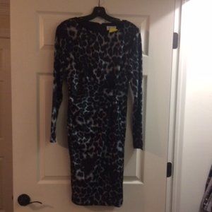CARMEN MARC VALVO Leopard Print Dress